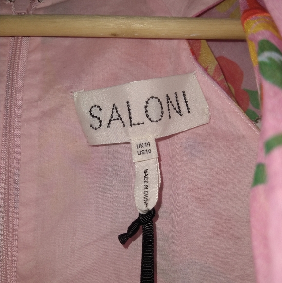 NWT SALONI Cece Paradise Papercut Dress - Picture 8 of 9